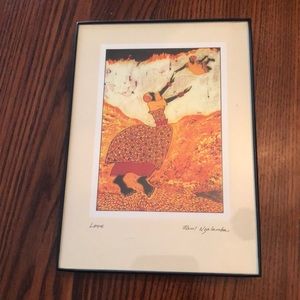 Framed Paul Nzalamba Print - Love